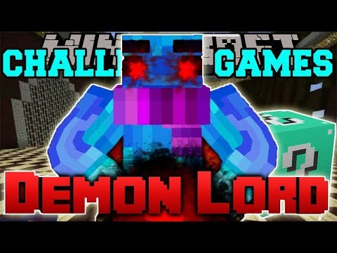PopularMMOs Pat and Jen Minecraft: DEMON LORD CHALLENGE GAMES - Lucky Block Mod - Modded Mini-Game