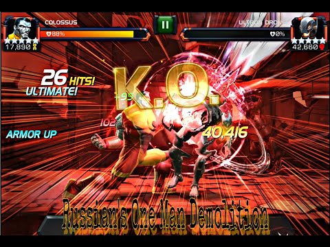 Mcoc | Variant - Bossfight | Ultron‘s Assault | Chapter 1.3 | 5* r5 Colossus vs. Ultron Drone