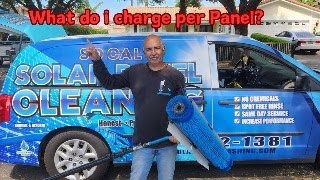 What Do I charge to Clean Solar Panels ? Do I charge Per Panel ? Don