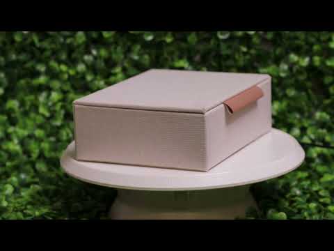 CAIXA EM MDF COM REVESTIMENTO EM LINHO