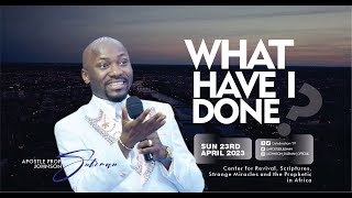 WHAT HAVE I DONE❔By Apostle Johnson Suleman (Sun
