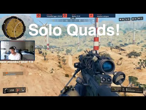 trolling in SOLO QUADS then clutched up! 15 kills - Cod Blackout