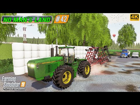 Making a 12ha Field. Spreading Lime & Cultivating ⭐ No Man's Land #42 ⭐ FS19 4K Timelapse