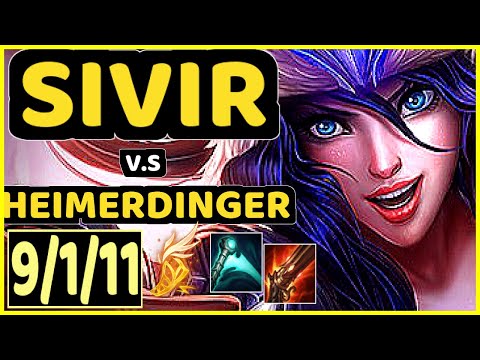 MATSUKAZE (SIVIR) vs HEIMERDINGER - 9/1/11 KDA BOTTOM ADC CHALLENGER GAMEPLAY - BR