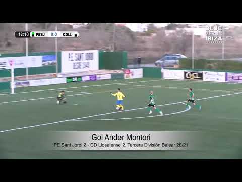 Gol Ander Montori. PE Sant Jordi 2 - CD Llosetense 2. Tercera División Balear 20/21