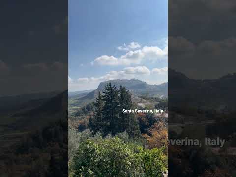 A view to Santa Severina village in Calabria, Italy. Amazing nature sounds and birds sounds