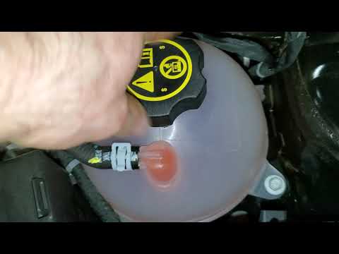 2016 2017 2018 2019 2020 2021 2022 2023 Chevrolet Malibu How to Check Coolant Overflow Bottle Level