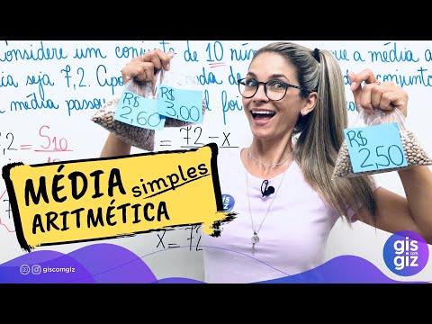 MÉDIA ARITMÉTICA SIMPLES | MEDIANA E MODA |  \Prof. Gis/