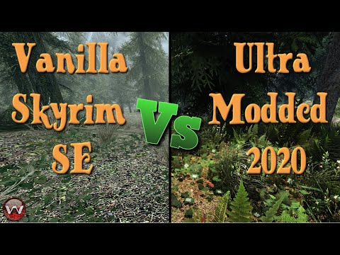Comparison | Vanilla Skyrim SE 2016 Vs Ultra Modded In 2020!!