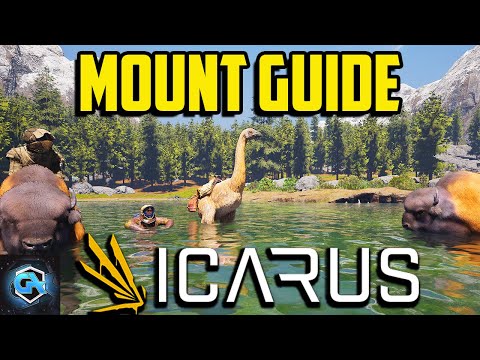 Icarus Beginner Mount Guide! How to Tame a Moa and a Buffalo Mount in Icarus!