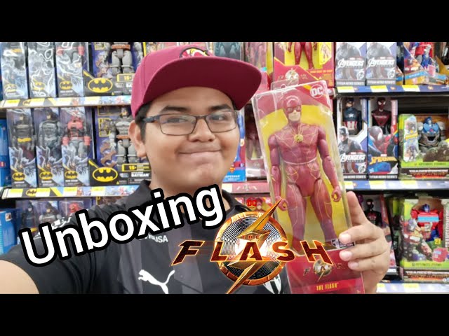Vídeo relacionado con DC Comics, Figura de acción de 30,5 cm Speed Force The Flash, Luces y más de 15 Sonidos, Coleccionable de la película The Flash, Juguetes para niños y niñas a Partir de 4 años