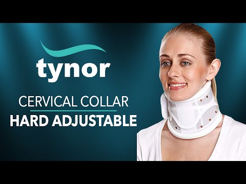 How to wear Tynor Cervical collar Hard Adjustable for perfect fit & rigid immobilization of the neck