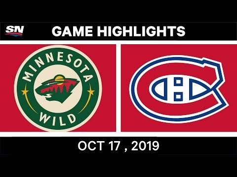 NHL Highlights | Wild vs Canadiens – Oct 17 2019