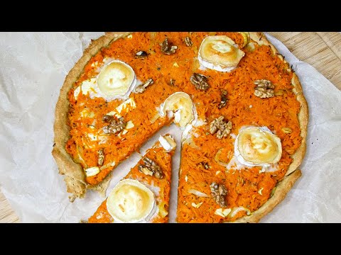 Tarte Chevre Carotte Noix Sain Delicieux