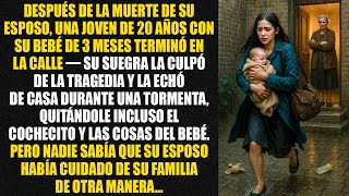 Después de la muerte de su esposo, una joven de 20 años con su bebé de 3 meses terminó en la calle..