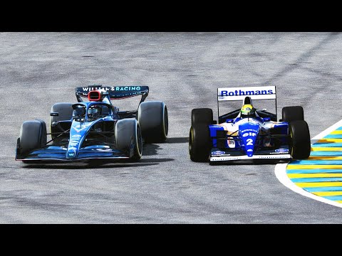 Williams F1 2022 vs Williams F1 1994 (Ayrton Senna) - Le Mans 24h Circuit