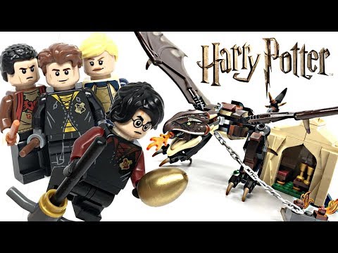 LEGO Harry Potter Hungarian Horntail Triwizard Challenge review! 2019 set 75946!