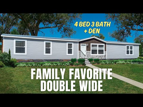 FAMILY FAVORITE DOUBLE WIDE! 32X80 4 Bed, 3 Bath, 1 Den | House Tour