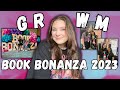 GRWM & chat about BOOK BONANZA 2023💗 + haul