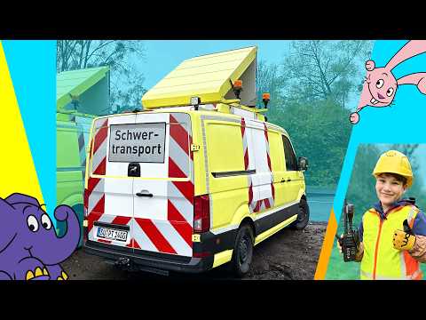 Moritz und die Maschinen - Wie funktioniert ein selbst fahrender Schwertransport? | Der Elefant |WDR