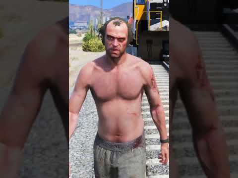 PENCURIAN KERETA API GTA 5 #shorts