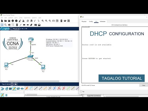 Cisco Router DHCP Configuration Tagalog Tutorial | Packet Tracer | CCNA Tagalog