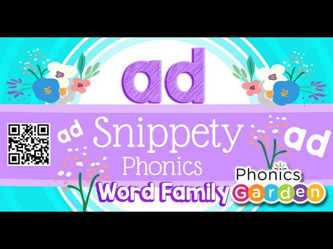 AD WORD FAMILY | Rhyming Words | Phonics Garden