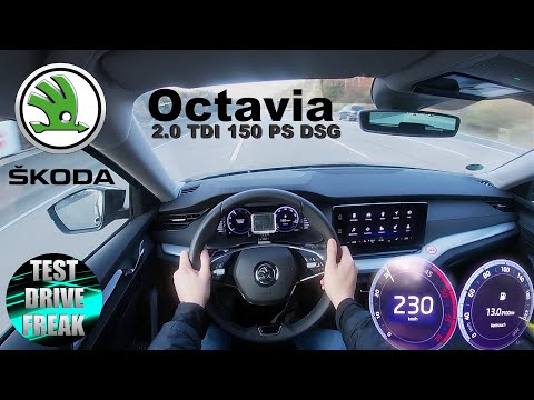 2020 Skoda Octavia Combi 2.0 TDI DSG 150 PS TOP SPEED AUTOBAHN DRIVE POV