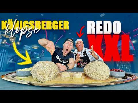 I'm really supposed to eat these XXL Königsberger meatballs? 😱 REDO XXL Food Record Challenge