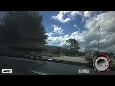 Road driving testing | Aim SmartyCam 3 Sport with overlay telemetry