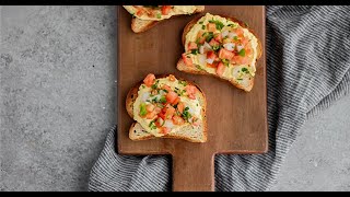  Blended Eggs and Farmer Cheese Toast