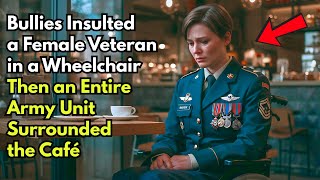 Bullies Insulted a Female Veteran in a Wheelchair — Then an Entire Army Unit Surrounded the Café