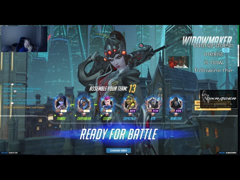 EnVyUs Taimou as Hanzo and Widowmaker on King's Row at Rank 86 (Top 8)