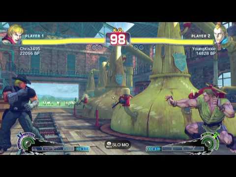 SSF4 [A vs A]: Chris3495(#3 Ken) vs YoungKixxie(#54 Abel) Ep.268 - HD 720p