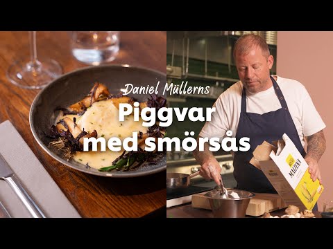Daniel Müllern sätter smakerna i en ingefärasmörsås! Servera till bakad piggvar med kejsarhatt