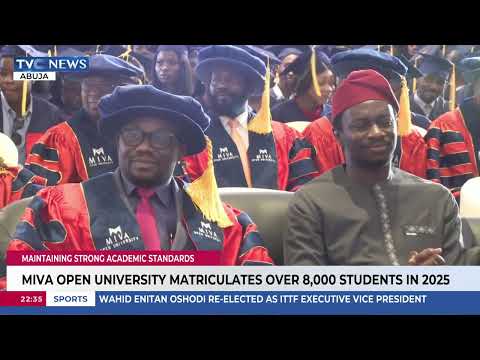 MIVA Open University Matriculates Over 8,000 Student In 2025