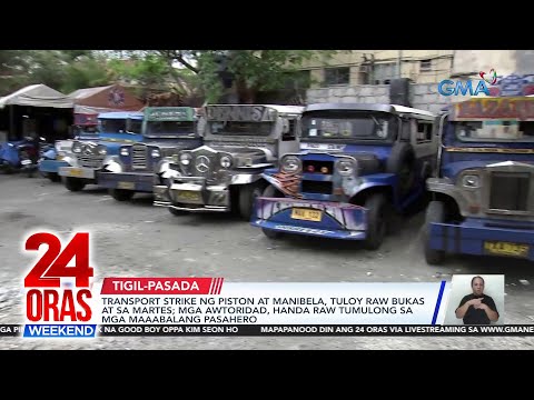 Transport strike ng Piston at Manibela, tuloy raw bukas at sa Martes; mga… 24 Oras Weekend