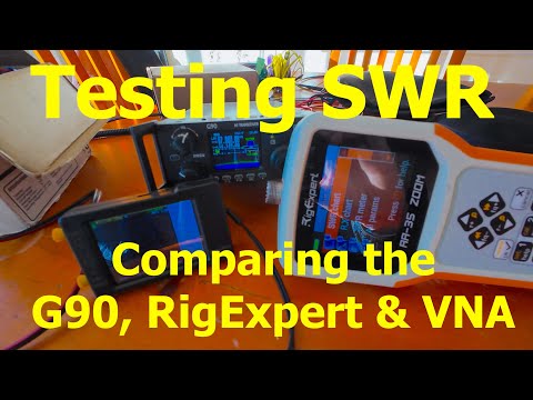Testing SWR - Comparing the G90, RigExpert & Nano VNA