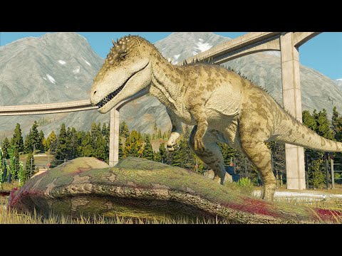 2x ACROCANTHOSAURUS vs 2x CARCHARODONTOSAURUS - Jurassic World Evolution 2