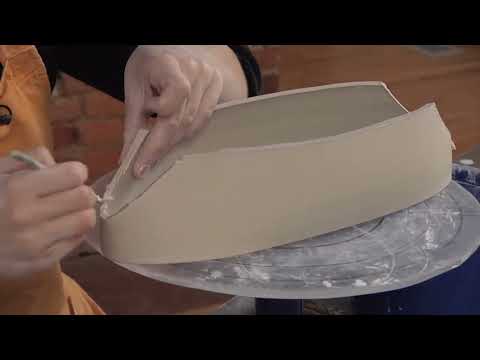 Pottery Video How to Make an Elegant Wheel Thrown & Handbuilt Serving Tray | MARTHA GROVER