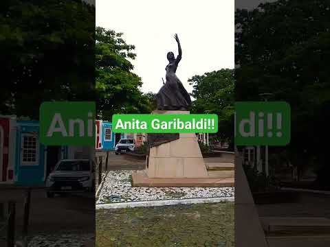 Estátua de Anita Garibaldi!! #brasil #curiosidades  #riograndedosul #historia