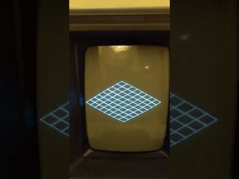 My first working vectrex program, running on an actual Vectrex