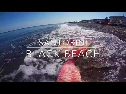 2.6.1 Santorini : Mermaid Sherin swimming in black sand beach