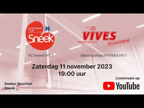 VC Sneek HS 1 vs. VIVES HS 1, Topdivisie Heren A Volleybal