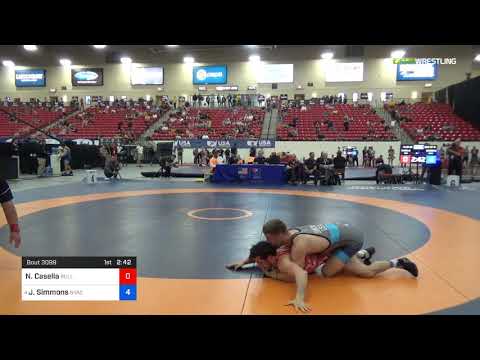 2018 Marine Corps US Open/Senior Men's Freestyle 65 Rnd Of 16 - Nicholas Casella (Bull) Vs. John S