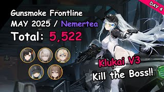 [GFL2:Exilium] Gunsmoke Frontline: Nemertea - Xenotype (8th Day 4) Boss Kill 5,522 | ft. Klukai V3!