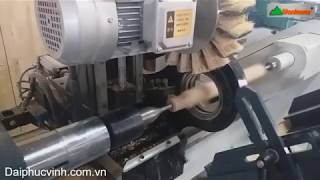 MÁY TIỆN CNC WOODMASTER | MÁY TIỆN CNC 2 DAO + TRỤC CHÀ NHÁM HOÀN THIỆN