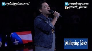 Martin Nievera sings US National Anthem during Filipino Heritage Night