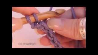 Tunisian Crochet: Knit Stitch Ribbing Left Handed