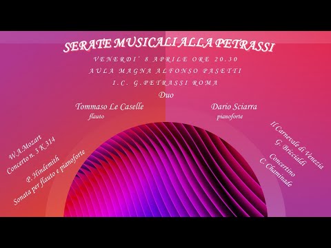 SERATE MUSICALI ALLA PETRASSI - Concerto 8 aprile 2022 20.30 - IC G.Petrassi di Roma